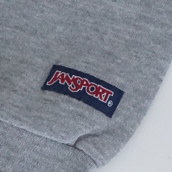 Vintage Jansport Gray Green Embroidered Northern Michigan U Dad Crewneck Sweater - Picture 7 of 9